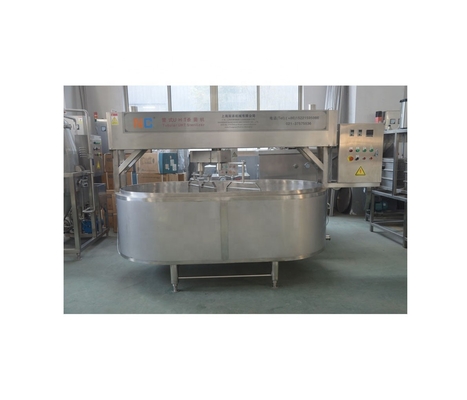 Máquinas de processamento de queijo de tamanho padrão para eficiência de produção de queijo de 500 kg