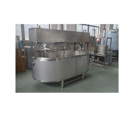 Máquinas de processamento de queijo de tamanho padrão para eficiência de produção de queijo de 500 kg