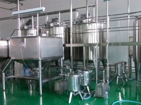 Processamento asséptico Tipo 3 Linha de produção de cartões de leite de soja para bebidas de leite de coco UHT
