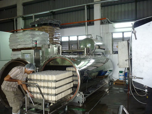 Linha de produção de leite de soja de 1000L/H totalmente automática e de projeto variável Velocidade variável