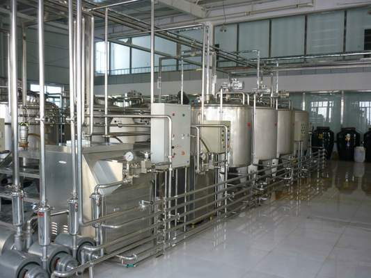 Linha de produção de leite de soja de 1000L/H totalmente automática e de projeto variável Velocidade variável