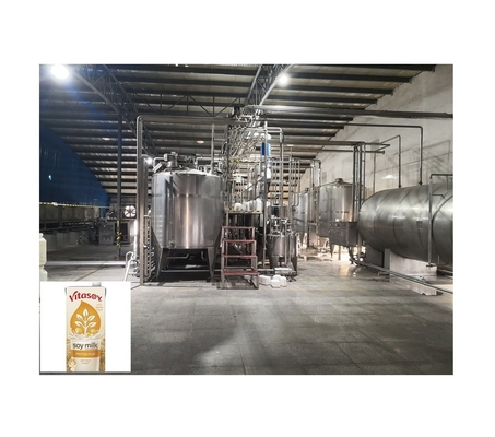 Linha de processamento de leite de soja orgânico com material de aço inoxidável 304/316L