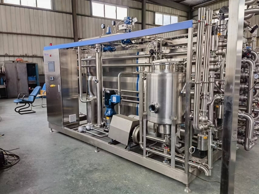 Máquina de esterilização para bebidas lácteas, geleia de frutas, ketchup asséptico tubular e pasteurização