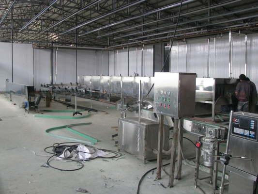2.2KW túnel de arrefecimento para pasteurização e arrefecimento de frutas