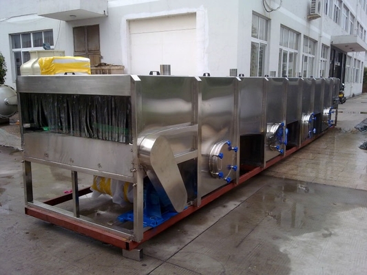 2.2KW túnel de arrefecimento para pasteurização e arrefecimento de frutas