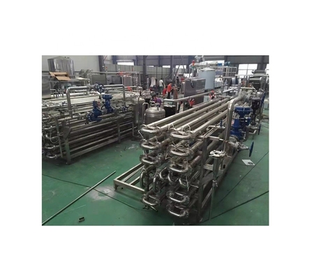 Máquina de pasteurização por tubo em tubo para pasta de tomate a temperatura de entrada 20-30°C