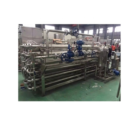 Máquina de pasteurização por tubo em tubo para pasta de tomate a temperatura de entrada 20-30°C