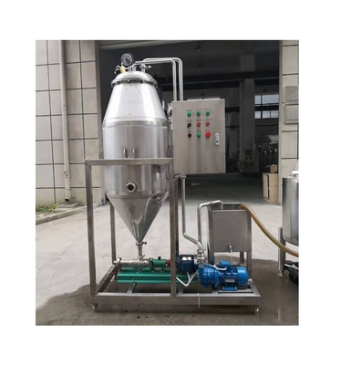 2.5-15kw Tanque de desgaste a vácuo para desaeração de bebidas lácteas em instalações de fabrico