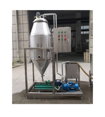 2.5-15kw Tanque de desgaste a vácuo para desaeração de bebidas lácteas em instalações de fabrico
