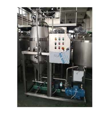 2.5-15kw Tanque de desgaste a vácuo para desaeração de bebidas lácteas em instalações de fabrico