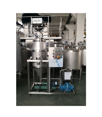 2.5-15kw Tanque de desgaste a vácuo para desaeração de bebidas lácteas em instalações de fabrico