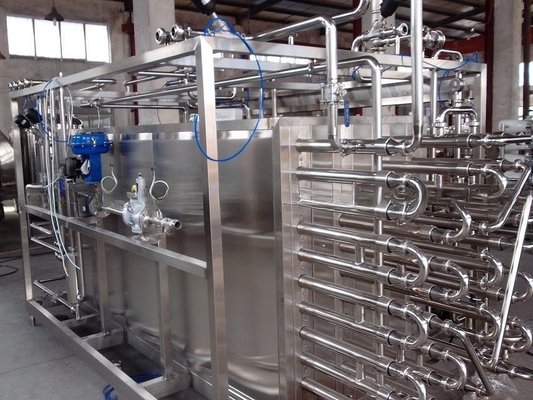 Esterilizador UHT de leite asséptico totalmente automático tubular tipo 6000L/H para processamento de leite