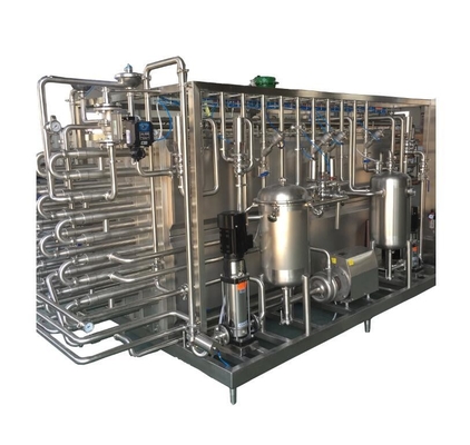 Esterilizador UHT de leite asséptico totalmente automático tubular tipo 6000L/H para processamento de leite