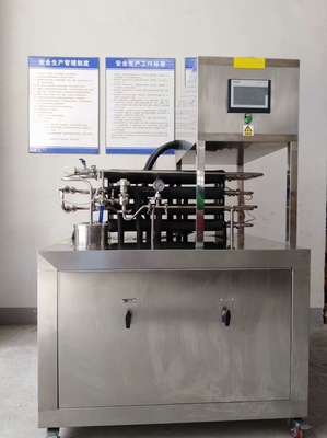 Mini Laboratório UHT Esterilizador Plantas de Produção de Leite com 1800*800*1200mm Tamanho