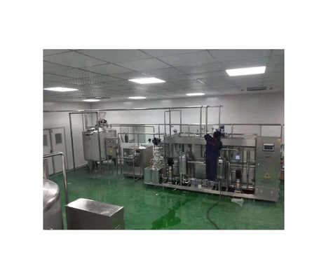 Máquina de produção de leite de soja PLC Linha de processamento de leite aromatizado com aço inoxidável 304/316L