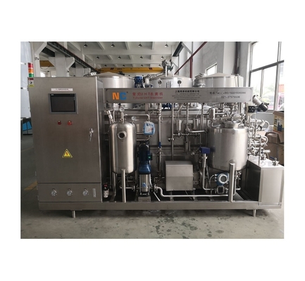 7Máquina de esterilização tubular UHT de 0,5 kW para o processamento de leite de cavalo e de bebidas de chá