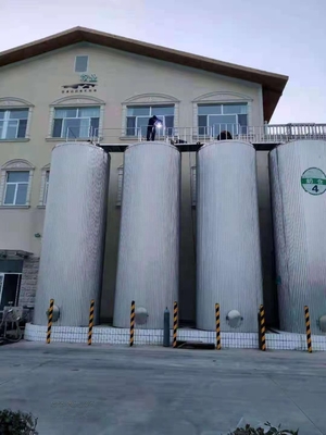20T-100T Capacidade Silo de leite ao ar livre Aço inoxidável 304/316L Material 2.2kw Potência