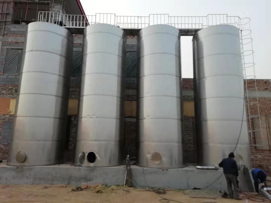 Tanque de armazenamento de leite de grande capacidade de 5000L para exploração agrícola