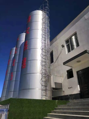 Normas de armazenagem higiénica Silos refrigerados com agitador e indicador de nível