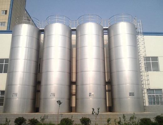 Normas de armazenagem higiénica Silos refrigerados com agitador e indicador de nível