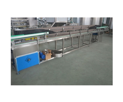Esterilizador invertido de garrafas de plástico PET com potência de 7,5 kW e velocidade de correia de 4-20 m/min