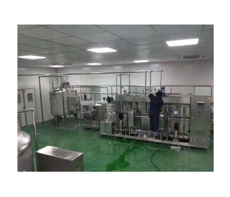 Linha de processamento de leite polido espelho para produção suave e consistente de leite de aveia