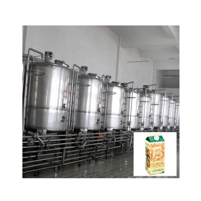 Linha de processamento de leite de aveia pasteurizada de tensão ultra alta e contínua