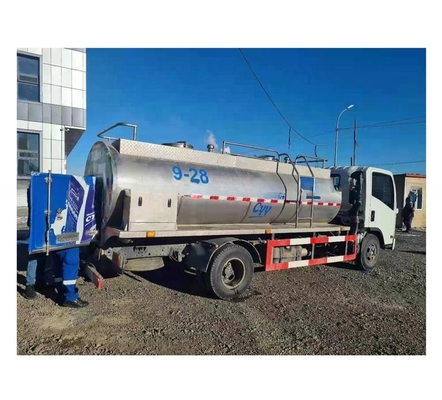 Caminhão-tanque de leite refrigerado de 5000L para eficiência de processamento e armazenamento