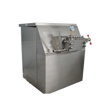 Efeito emulsionante 1500L/H Homogeneizador de sorvete duro de alta pressão para produção de iogurte