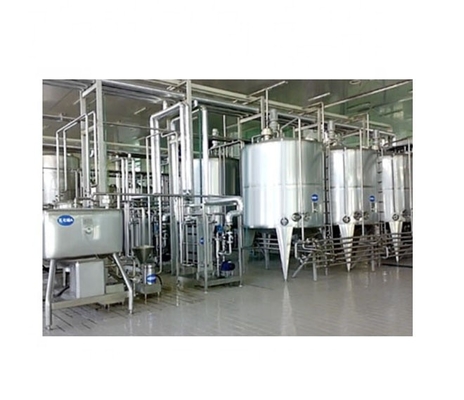 Instalação de produção de leite fresco 1000L/H Linha de processamento de leite de coco com tensão personalizada