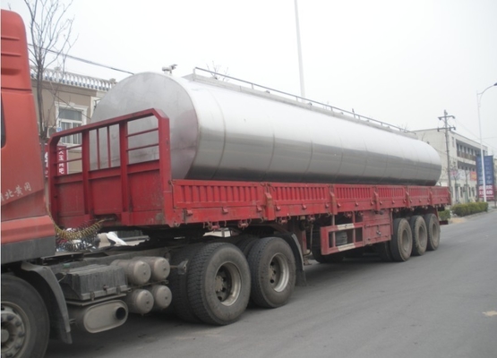Tanque cilíndrico de transporte de leite de longa distância de SUS304/316L com capacidade de 10000L