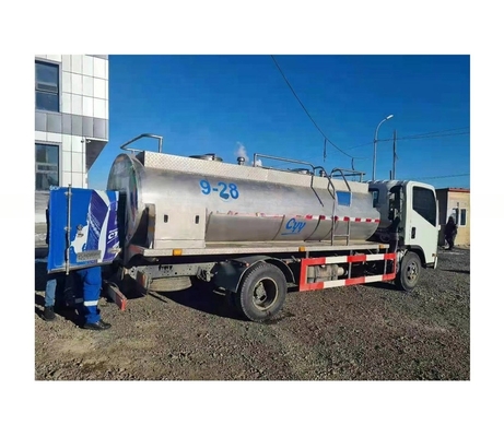 Caminhão-tanque de transporte de leite de 5000 litros para armazenagem e transformação de leite
