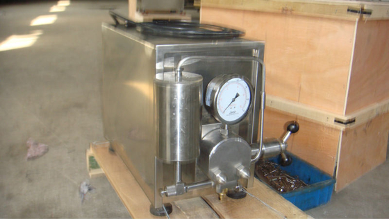 Homogeneizador de leite em mini-escala de 20 L/H polido a espelho polaco para processamento de pequenos lotes