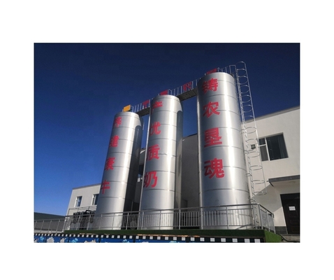 Grande tanque de armazenamento de leite para silos ao ar livre e tipos de processamento de matérias-primas YAK MILK