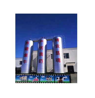 Tanque de armazenamento externo de silos de leite de 3500 kg de alta capacidade a 220V/380V de tensão