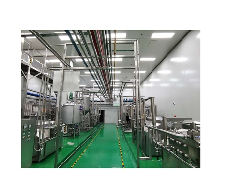 Linha de produção de iogurte de sabor amigável para o utilizador com 40m*20m*8m de tamanho
