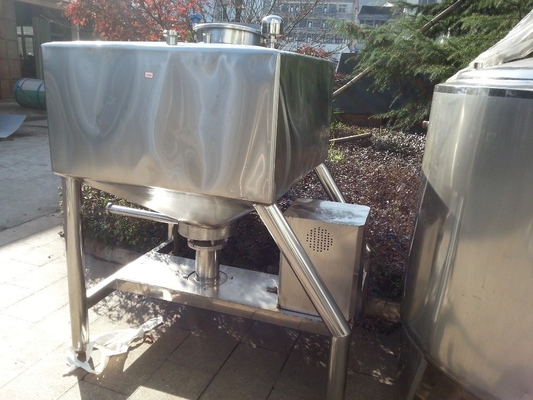 Tanque de emulsificação de tipo quadrado de 500L para aço inoxidável de leite 7,5 kW 1000*1000*1800mm