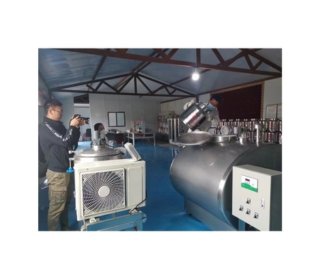 50L Chiller de leite fresco Tanque de refrigeração de leite com tratamento de superfície interna