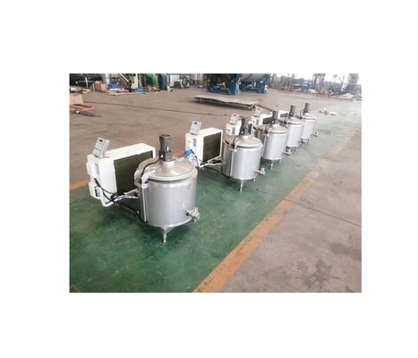 50L Chiller de leite fresco Tanque de refrigeração de leite com tratamento de superfície interna