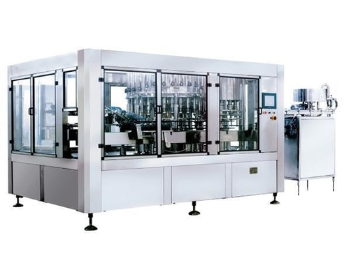 Indústria 32-32-8 Embalagem de água em garrafas Lavar máquina de enchimento de tampa Produção automatizada