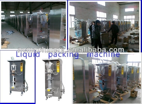 Máquina de embalagem de água de sachet de vedação para processos de fabricação de bebidas alimentares