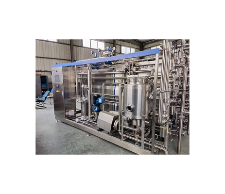 Esterilizador tubular UHT para linha de processamento de leite com função de PLC e pasteurização