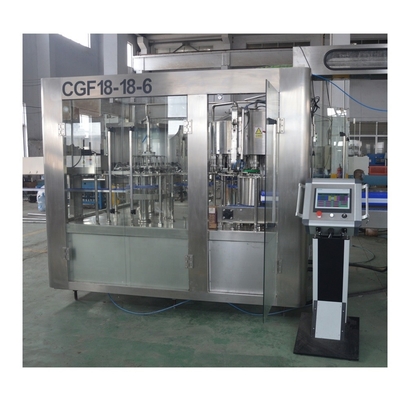 Máquina de enchimento de água mineral em garrafas de PET 6000b/h para lavagem