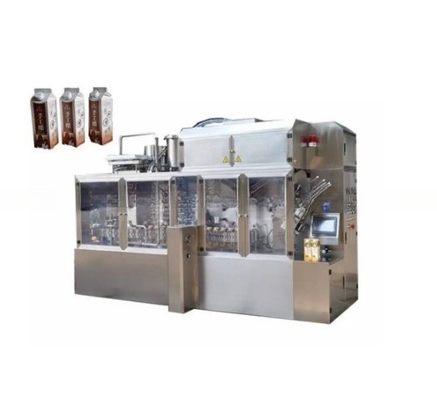 2000 embalagens/hora Máquina de embalagem de leite Gable para fazendas de bebidas totalmente automática