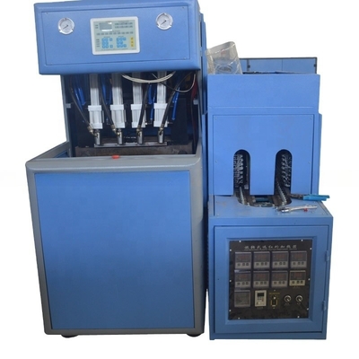 Máquina de sopro de garrafas de PET de 18 kW de potência semiautomática com 4 cavidades até 2022