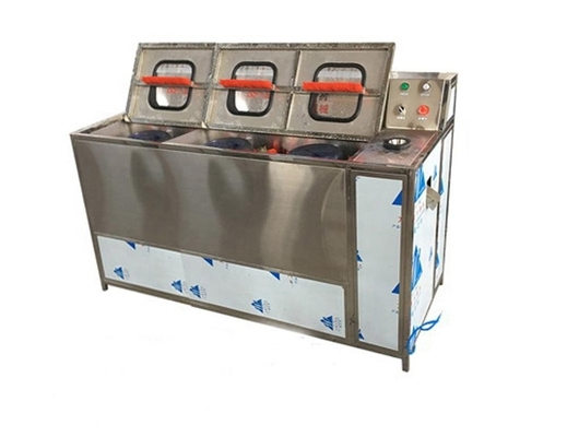 1250*950*1210 Máquina de lavar garrafas semiautomática 300b/h de 3 barris com função de decapagem para 5 galões