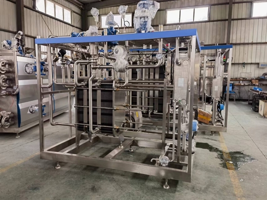 Esterilizador de leite versátil, trocador de calor de placa, esterilizador UHT para processamento de bebidas