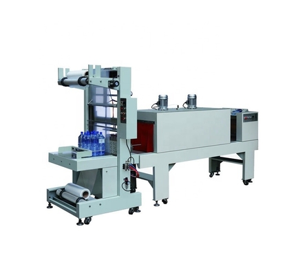 Máquina semiautomática de embalagem de garrafas de óleo com túnel de encolhimento térmico e tipo de filme PE