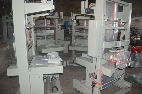Máquina semiautomática de embalagem de garrafas de óleo com túnel de encolhimento térmico e tipo de filme PE