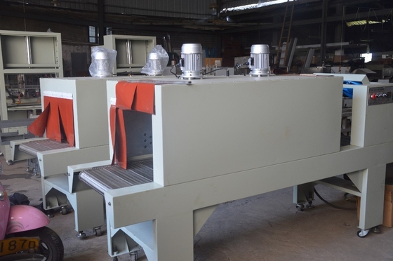 Máquina semiautomática de embalagem de garrafas de óleo com túnel de encolhimento térmico e tipo de filme PE